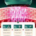 Miniatyrbillede 4 af 5: Påskeudsalg! Høj Kvalitet Anti Cellulite Massage Cupping, 12 Niveauer Justerbar Håndholdt Kropsfedt Massager til Mave Lår (Grå) - Perfet
