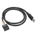 USB 9-pin hane till moderkort USB C hane adapter förlängningskabel Typ C-kabel