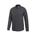 Pikkukuva 4 / 4: Mountain Warehouse Trace Flanellipaita Pitkähihainen Miehet XXL Tummanharmaa Dark Grey XXL