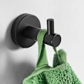Miniatyrbillede 3 af 4: Håndklædeholder, Badeværelseshåndklædeholdere, Sorte Tøjholdere, Badeværelsestilbehør, Mat Håndklæde/Lukning