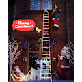 Miniatyrbild 4 av 4: 3M Julstege Ljus med Tomte - 338 LED Julbelysning, 8 Ljuslägen, Timerminnesfunktion, Nätström (Flerfärgad)