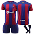 Pikkukuva 6 / 11: 23-24 Lasten treeniasut Lyhythihainen paita+shortsit+sukat urheilusetti bayern 23/24 kotiasu #blanko bayern 23/24 home kit #blank #26 (10-11 years)