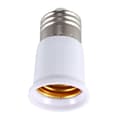 E27 till E27 Lamphållare Silverton Vit Adapter Förlängare CJY E27