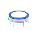 Miniatyrbilde 1 av 5: Kantbeskyttelse for trampoline 305 cm - Blå
