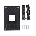 Amd Am4 CPU-kylare Fläktfäste Kylflänsfäste Universell BakplåtsmonteringCJY Black
