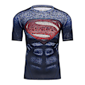 Pikkukuva 2 / 5: Superhero Punisher Lyhythihainen Urheilupaita Treeni 3D Kompressio Nopeasti Kuivuva Harjoittelu Miesten Juoksu Kuntosali Fitness Top Rashguard 2 L