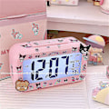 Pikkukuva 4 / 4: Kawaii Cinnamoroll My Melody Kuromi Pöytäyövalo Elektroninen LED-herätyskello Sanrioed Elektroninen Herätyskello Lahja b Cinnamon roll-3