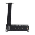 M.2 NVMe SSD förlängningskabel med 90° vinkeladapter för stationär PC, PCI-E 4.0 X1 till M Key NGFF Riser Card Support Black