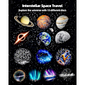 Miniatyrbillede 2 af 4: 13 i 1 Planetarium Galaxy Projektor, 8k Stjerneprojektor med Timer, Nebula Stjernenatlys til Børn Voksne, Soveværelse Loftindretning, Hjemmebiograf, Føds White