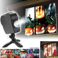 Halloween jul holografisk projektor vindusprojektor LED