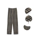 Herrpyjamasbyxor Ultralätta Underdelar Sovkläder Brun 4XL brown