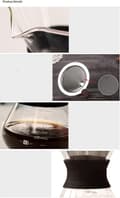 Miniatyrbilde 4 av 6: Manuell filterkaffemaskin med filter i rustfritt stål, 400 ml