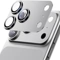 Kameraskydd i metallhärdat glas för iPhone 17 Pro Max, svart linsring i legering Silver For iPhone 17 Air