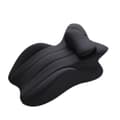 27° Ergonomisk Parpude - Premium Memory Foam Multi-Støttepude | Letvægts & Maskinvaskbart Design | til Sofa, Seng, Kontorbrug (Sort)