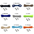 Miniatyrbillede 2 af 8: Elastiske snørebånd uden binding - One size - Sort black