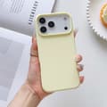 Etui til iPhone 17 Pro Max Premium Liquid Cream Yellow Premium Liquid Silikone Letvægts Luksus