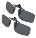 Clip-on solglasögon, [2-pack] Herr/Dam UV400 Uppfällbara Polariserade Solglasögon - Bekväm och Säker Passform Över