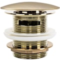 Miniatyrbild 2 av 3: Universal badpropp click-clack Rea Borstad Guld 6cm