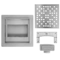 Miniatyrbild 5 av 7: REA DOTS linjärt avlopp 150x150 borstad nickel