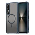 Etui til Sony Xperia 1 VII Kompatibel med MagSafe Anti-fall PC + TPU Telefondeksel (Blå)