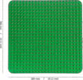 Duplo Compatible Baseplates 2-Pack 38 x 38 cm Large ABS Building Plates for Kids' Building and Display Green