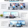 Miniatyrbillede 4 af 4: USB-C til Dual HDMI 4k MST-adapter, bærbar USB C HDMI-hub, type