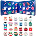 Micromallows Squishmallows 24-dagars Mini Leksak Julnedräkningspresent Set, perfekt för barn och samlare, överraskningsset inkluderar bedårande djur.