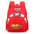 Lightning McQueen Bilar Tryck Barn Pojkar Tecknad Ryggsäck Skolväska Röd Red