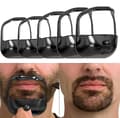 5 Sizes Goatee Shaving Template Beard Guide Shaper Beard Shaping & Styling Template For Men Black