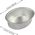 Miniatyrbillede 2 af 5: 10 stk. Mini Ovale Ægformede Cheesecakeforme i Aluminiumlegering, Brødforme, Kageforme, Buddingforme, Geléforme, DIY Bageri