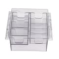 Storage Box for Guide Combs, Hair Clippers, Positioning Tools, Dividers, Organizer Case, Transparent Grey