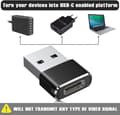Miniatyrbilde 5 av 6: 3-pakning, Type C hun til USB hann ladekabeladapter