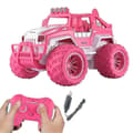 Barn RC Bilar Fjärrkontroll Leksaksbil 2.4 GHz LED-ljus Terrängbil Rosa 26s