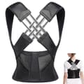 Unisex Adjustable Back Support - Back Stretcher, Shoulder Support for Scoliosis, Use in Office, Home or Gym
