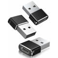 Miniatyrbild 1 av 5: USB to USB C Adapter 3-pack, Type C Female to USB Male Charging Cable Converter