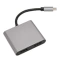 Miniatyrbillede 4 af 5: Type C til dobbelt HD-adapter USB C til dobbelt HD-dockingstation MST Multi-skærmvisning HD 4K-adapter
