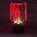 Miniatyrbild 2 av 5: Anpassningsbar Fotbollsnattlampa, Portabel Akryl 3D Optisk Illusion Lampa, Idealisk Nattlampa för Barn, Touchkontroll, Energibesparande, Sju Färger