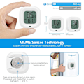 Miniatyrbild 5 av 5: Termometer Hygrometer för Inomhusbruk, WiFi Temperatur- och Fuktighetssensor med Larm, Elektrisk Display & Telefonavläsning, Fjärrövervakning & Intelligent