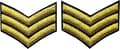 USA Armén Broderad Patch - Sergeant Grad - kommer att sys fast