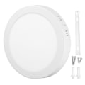 Miniatyrbilde 2 av 8: LED Flush Mount Taklampe 18W 6000K Hvitt Lys Ultra Tynn Rund Flat Panel Taklampe for Gang 85‑265V