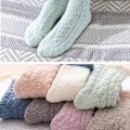 Miniatyrbild 4 av 8: Vinter Varma Sockor Mjuka Plysch Sockor Stickade Sockor Tjocka Sängsockor Höga Sockor Vinter Varma Sockor Elastiska Jul