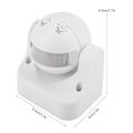 Miniatyrbillede 1 af 3: AC110-240V 10A Vinkeljusterbar Automatisk Infrarød Sensor Menneskekrop Induktionsswitch