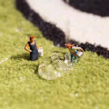 Miniatyrbild 4 av 5: Badrumsmatta Multifunktionell Högabsorberande Halkskydd Söt Matta för Badkar Dusch och Badrum, Grå