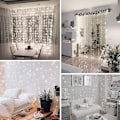 Miniatyrbild 4 av 5: Led Lichtervorhang, Lichternetz 3x3m 300 Leds, IP44 Wasserfest N