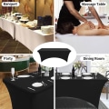Miniatyrbild 6 av 8: Beige stretchdukar för 4 fot rektangulära bord