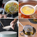 Miniatyrbillede 6 af 7: Japansk Hot Pot Skummerske, Rustfrit Stål Net Mad Si