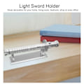 Miniatyrbilde 6 av 8: Transparent Lys Sabel Akryl Stativ Skrivebord Lys Sabel Leke Display Stativ Dekorativ Holder