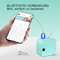 Miniatyrbild 3 av 5: P12 Mini Bluetooth-etikettskrivare, självhäftande etiketter, kompatibel med iOS- och Android-telefoner, termisk etikettskrivare för hem och kontor