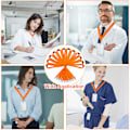Pikkukuva 2 / 5: 12 kpl merkki-kaulakorua - Oranssit