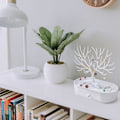Miniatyrbild 3 av 7: Utsökt Design Smyckesställ med Horn, Perfekt För Att Organisera Dina Värdefulla Ägodelar, Idealisk Födelsedagspresent Till Fru Eller Flickvän, Unik